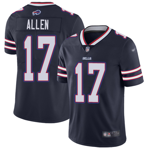 Men Buffalo Bills #17 Josh Allen Limited Navy Blue Inverted Legend NFL Jersey->buffalo bills->NFL Jersey